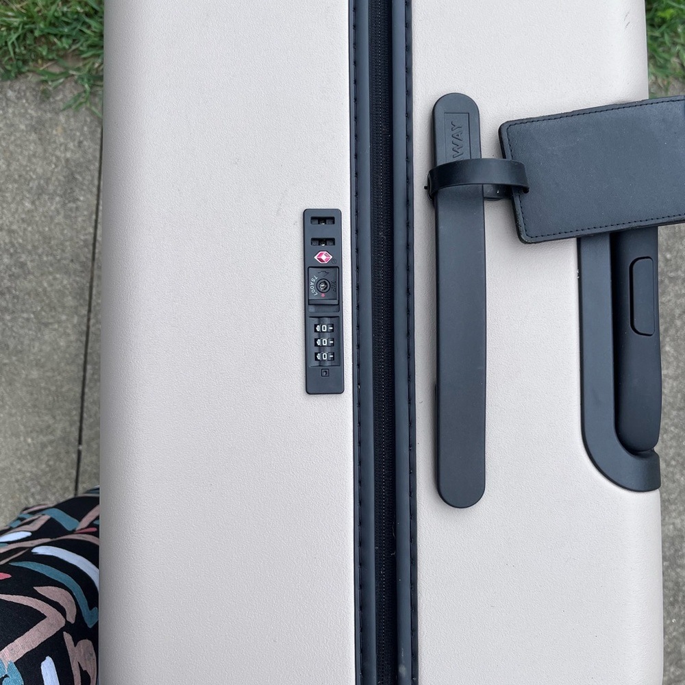 Large Away Suitcase in Tan - Never Used